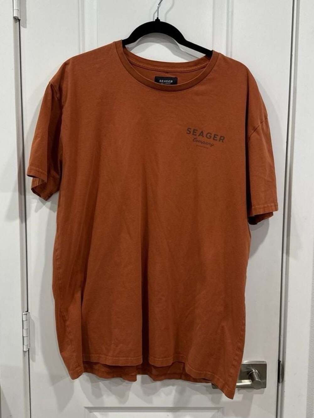 Seager Co. Logo Graphic T-Shirt Rust Orange